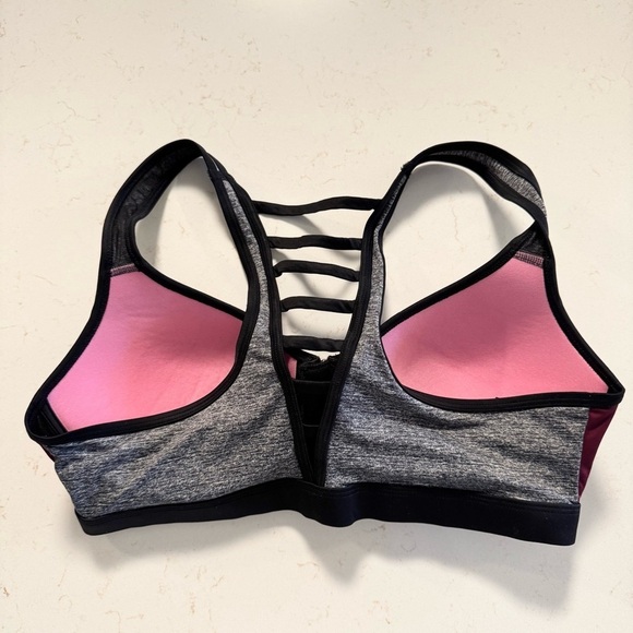 PINK Victoria's Secret Burgundy Ultimate Push Up Sports Bra - Picture 8 of 11